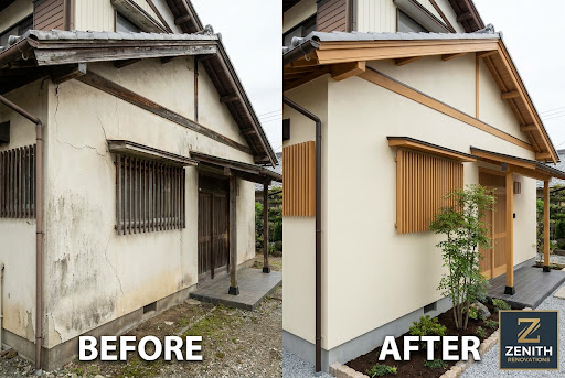 横浜市K様邸 外壁塗装のビフォーアフター